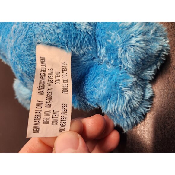 Sesame Street Cookie Monster Plush Toy By Hasbro 2013 Blue Fuzzy  10" Tall - Picture 5 of 7